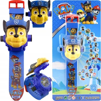 Hračka pro nejmenší Tlapková patrola 3D HODINKY S PROJEKTOREM CHASE - OBRÁZKY