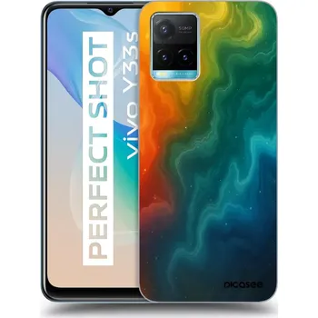 Pouzdro na mobilní telefon Picasee silikonový černý obal pro Vivo Y33s - Solar