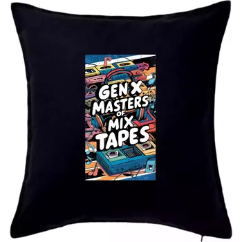 Polštář Generace X (Gen X) - Master od Tapes - Polštář 50x50 - 50x50 - Pouze potah ( Černá )