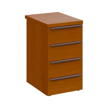 Zásuvkový kontejner SIKC - 61 kontejner přístavný, 4-zásuvkový, deska 36 mm, centrální zámek, třešeň šumavská