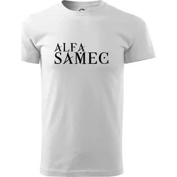Alfa Samec - Triko extra velké (5-8XL) - 8XL ( Bílá )