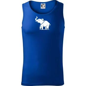 Origami slon z boku - Tílko pánské Core - M ( Královská modrá )