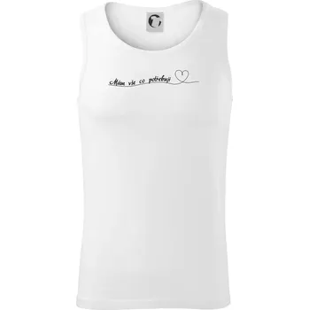 Srdce mám vše co potřebuji - Tílko pánské Core - 2XL ( Bílá )