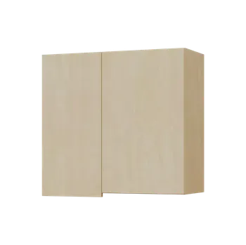 Kuchyňská skříňka SIHR - 8 horní skříňka, 2-dveřová, rohová, pravá, 750x800x300, bříza světlá