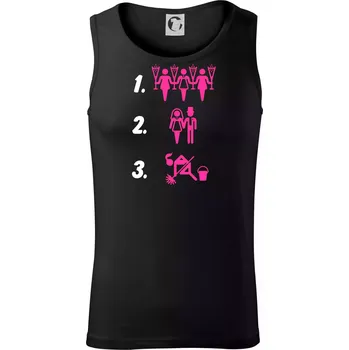 Před a po žena - Tílko pánské Core - 2XL ( Černá )