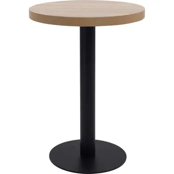 Zahradní stůl vidaXL Bistro stolek světle hnědý 60 cm MDF [286421] Barva: světle hnědá a černá