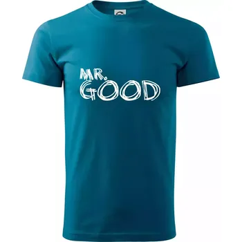 Pánská móda Mr. Good - Klasické pánské triko vyšší gramáže - XS ( Petrolejová )