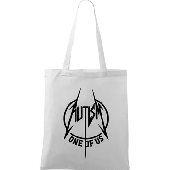 Autism one of us - Taška bavlněná - 42 x 38 cm ( Bílá )