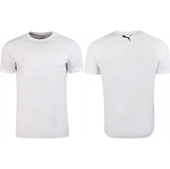 Pánské tričko Y7490 PUMA PÁNSKÉ TRIČKO T-SHIRT MEN BLANC BASE BÍLÉ 678256 01 3XL