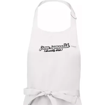 Kuchyňská zástěra Jsem sympaťák - ohrožený druh - Pánská zástěra na vaření - Univerzální velikost ( Bílá )