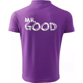 Pánská košile Mr. Good - Polokošile pánská Pique Polo 203 - L ( Fialová )