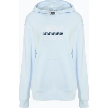 Dámská mikina Dámská mikina New Balance Sport Graphic French Terry Hoodie ice blue