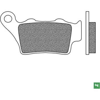 Brzdová destička brzdové destičky, NEWFREN (směs ROAD TOURING SINTERED) 2 ks v balení M502-958
