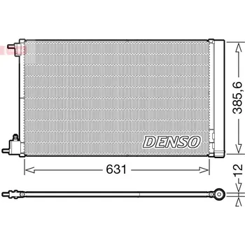 Výparník klimatizace Kondenzátor, klimatizace DENSO DCN20039