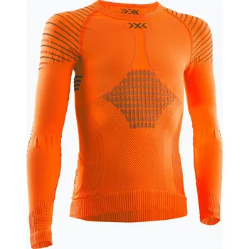 Dětské termo tričko longsleeve X-Bionic Invent 4.0 sunset orange/anthracite