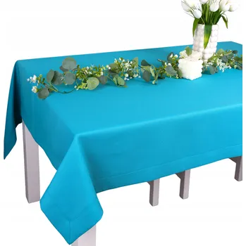 ubrus Ubrus na stůl PANAMA 280x140 Turkus Skvrnitý Hladký Dekorativní