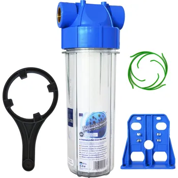 Filtrace vody Filtr na vodu 10" s pouzdrem, připojení 1" s vložkou a klíčem Aquafilter FHPR1-B1-AQ