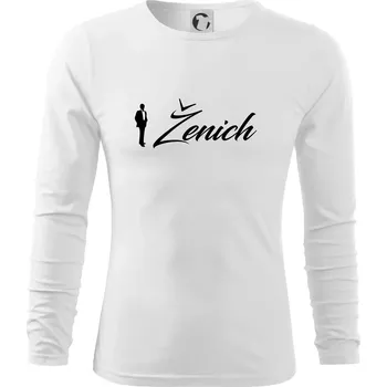 Pánské oblečení Ženich psací - Triko s dlouhým rukávem FIT-T long sleeve - 3XL ( Bílá )