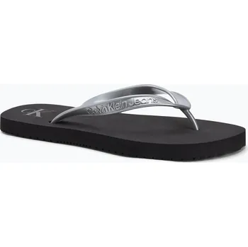 Dámské žabky Dámské žabky Calvin Klein YW0YW01719 Beach Sandal Monologo Tpu black/silver