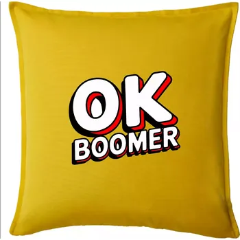 Polštář Baby Boomers - OK boomer - Polštář 50x50 - 50x50 - Pouze potah ( Žlutá )