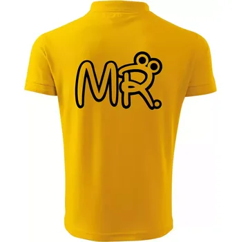 Pánská košile Mr, Mrs a Jr rodinná trička - Polokošile pánská Pique Polo 203 - 5XL ( Žlutá )
