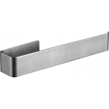 Věšák Koupelnový věšák na ručníky bez vrtání, stříbrný