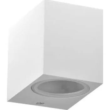 Kvadratické bílé fasádní svítidlo Gu10 POLUX