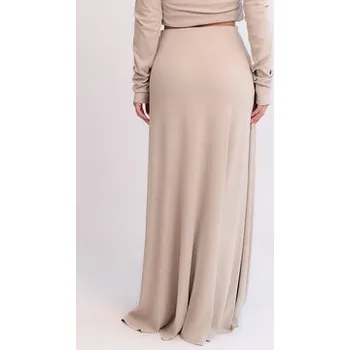 Dámská sukně MANDRAGORA Maxi sukně Luna Béžová Basic Fit XS_S