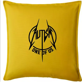 Polštář Autism one of us - Polštář 50x50 - 50x50 - Pouze potah ( Žlutá )