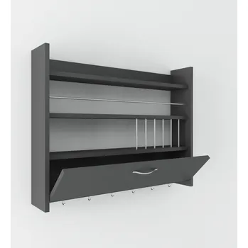 Kuchyňská skříňka Kuchyňská police Knott Anthracite, antracitová