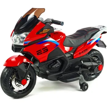 Dětské elektrovozidlo Dětská elektrická motorka Topspeed dvoumístná, červená