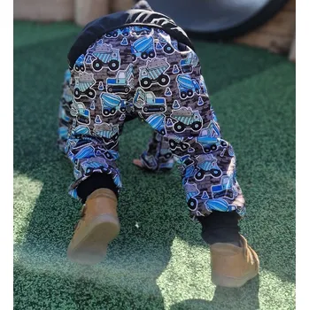 Chlapecké kalhoty Yháček Zimní softshellové kalhoty Yháček, Stavební stroje Velikost: 128