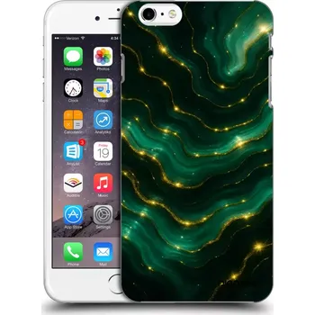 Pouzdro na mobilní telefon Picasee silikonový černý obal pro Apple iPhone 6 Plus/6S Plus - Emerald