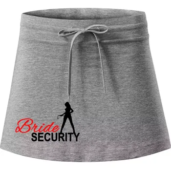 Dámská sukně Bride security - Sportovní sukně - two in one - M ( Tmavě šedý melír )