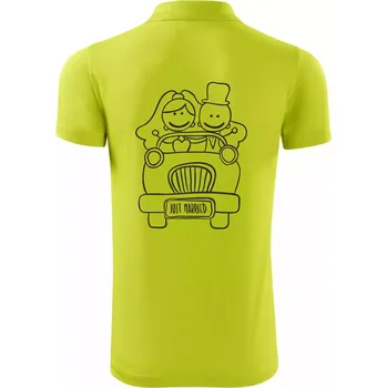 Pánská košile Svatební auto - Polokošile Victory sportovní (dresovina) - 2XL ( Limetková )