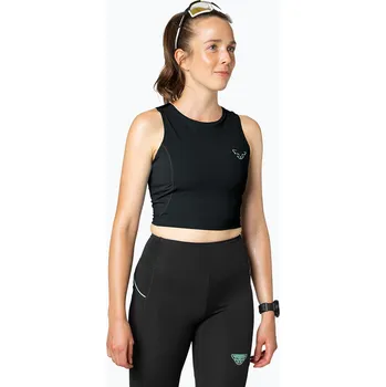 Dámské tričko Dámské běžecké tričko DYNAFIT Trail Crop Top black out
