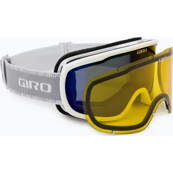 Lyžování Dámské lyžařské brýle Giro Moxie white & grey chute/ cobalt/ yellow