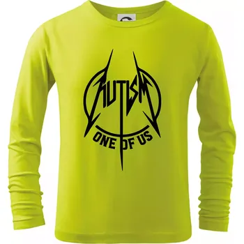 Dětská móda Autism one of us - Triko dětské Long Sleeve - 104-110cm / 3-4 roky ( Limetková )