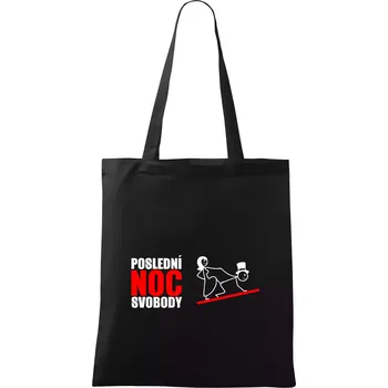 Nákupní taška Poslední noc - Taška bavlněná - 42 x 38 cm ( Černá )