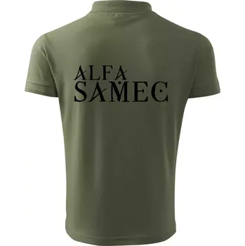 Pánská košile Alfa Samec - Polokošile pánská Pique Polo 203 - 4XL ( Khaki )