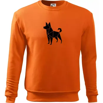 Pánská mikina Origami pes z boku - Mikina Essential pánská - M ( Oranžová )