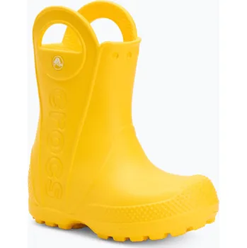 Chlapecké holínky Dětské holínky Crocs Handle It Rain Boot Kids Toddler yellow