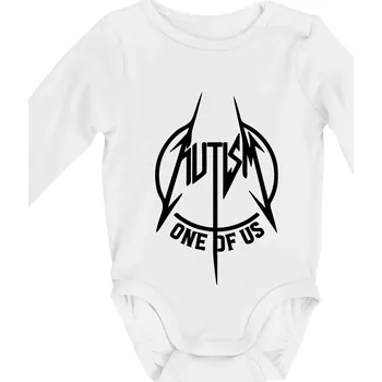 Kojenecký body Autism one of us - Body kojenecké s dlouhým rukávem - Dlouhý r. do 3 měs ( Bílá )