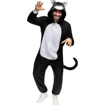 Karnevalový kostým Funiglobal - Overalový kostým kočka pro dospělé - L-XL