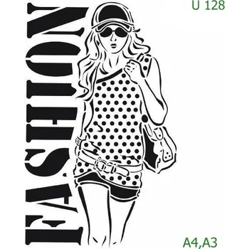 Šablona U 128 - A3 , Nelepící folie