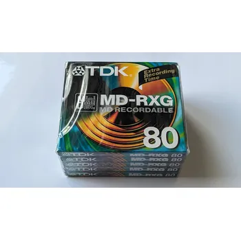 MiniDisc TDK MD-RXG 80, balení 5 kusů