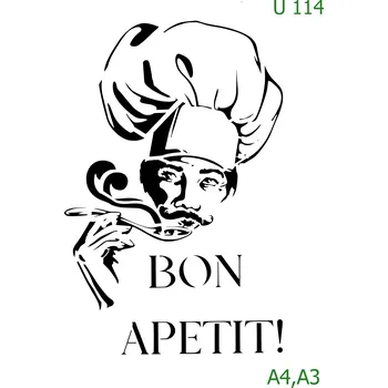 Šablona U 114 - A3 , Lepící fólie