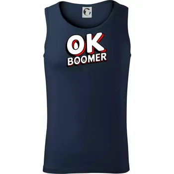 Baby Boomers - OK boomer - Tílko pánské Core - S ( Námořní modrá (velmi tmavá - téměř černá) )