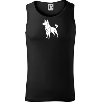 Origami pes z boku - Tílko pánské Core - 2XL ( Černá )