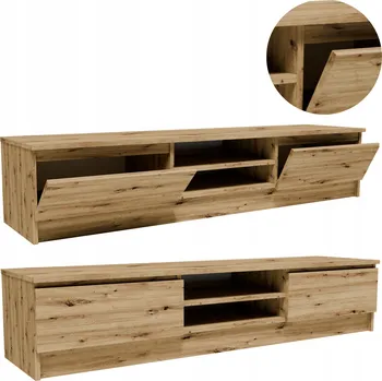 Televizní stolek TV stolek RTV 2D1P160ART artisan 160 cm velký stolek pod televizi komoda regál